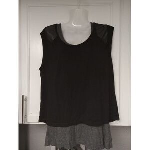 Tangerine layered tank top